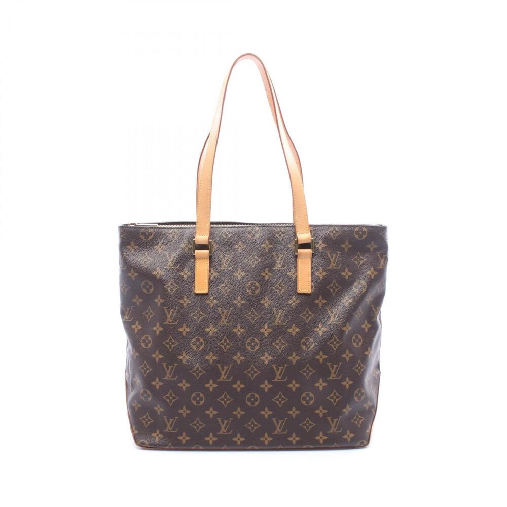 LOUIS VUITTON Authentic Brown Monogram Leather Tote Bag - Picture 1 of 9